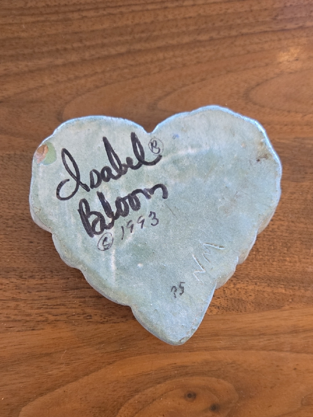 Isabel Bloom Heart Decor Vintage 1993 Signed 90s Collect Iowa Nostalgia